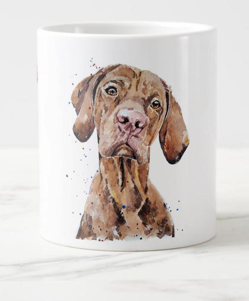 Pensive Vizsla  Ceramic Mug 15 oz-  Vizsla Coffee Mug, Vizsla mug gift ,Vizsla Mug
