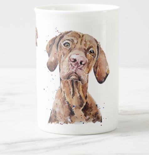 Pensive Vizsla Windsor fine bone china Mug 10 oz-  Vizsla Coffee Mug, Vizsla mug gift ,Vizsla Mug,Windsor fine bone china Mug