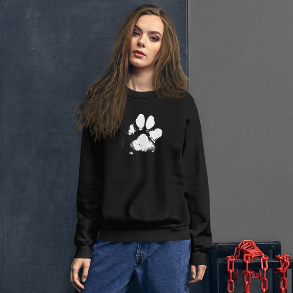 Dog Paw Unisex Crew Neck Sweatshirt | Gildan 18000 - Dow Paw Sweatshirt.