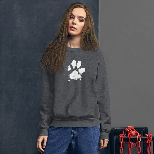 Dog Paw Unisex Crew Neck Sweatshirt | Gildan 18000 - Dow Paw Sweatshirt.