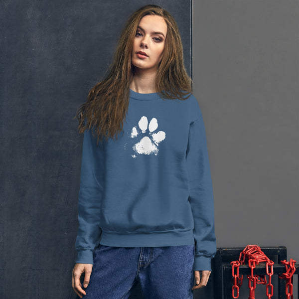 Dog Paw Unisex Crew Neck Sweatshirt | Gildan 18000 - Dow Paw Sweatshirt.