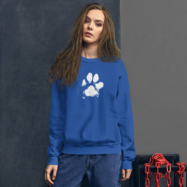 Dog Paw Unisex Crew Neck Sweatshirt | Gildan 18000 - Dow Paw Sweatshirt.