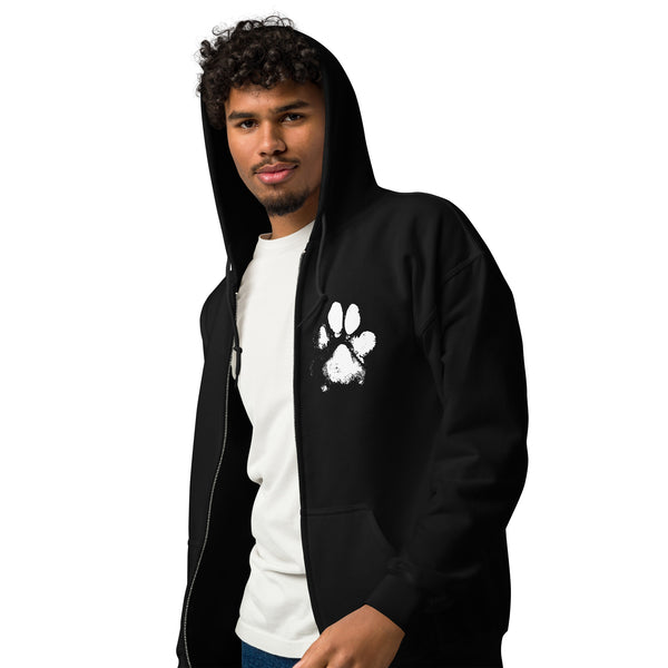 Dog Walking Hoodie - Unisex Heavy Blend Zip Hoodie | Gildan 18600.