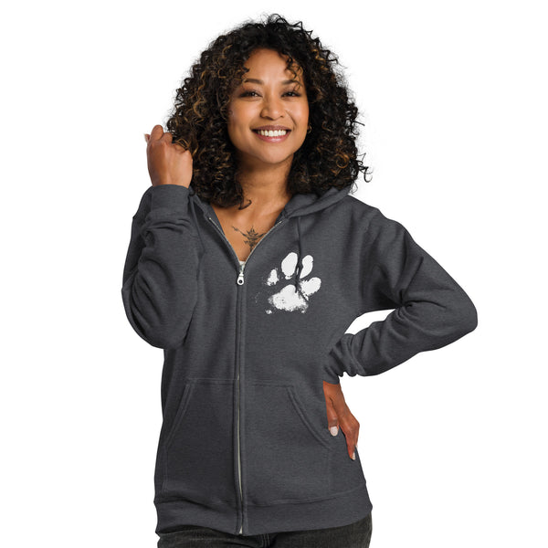 Dog Walking Hoodie - Unisex Heavy Blend Zip Hoodie | Gildan 18600.