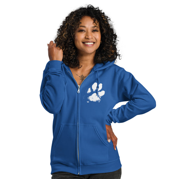 Dog Walking Hoodie - Unisex Heavy Blend Zip Hoodie | Gildan 18600.
