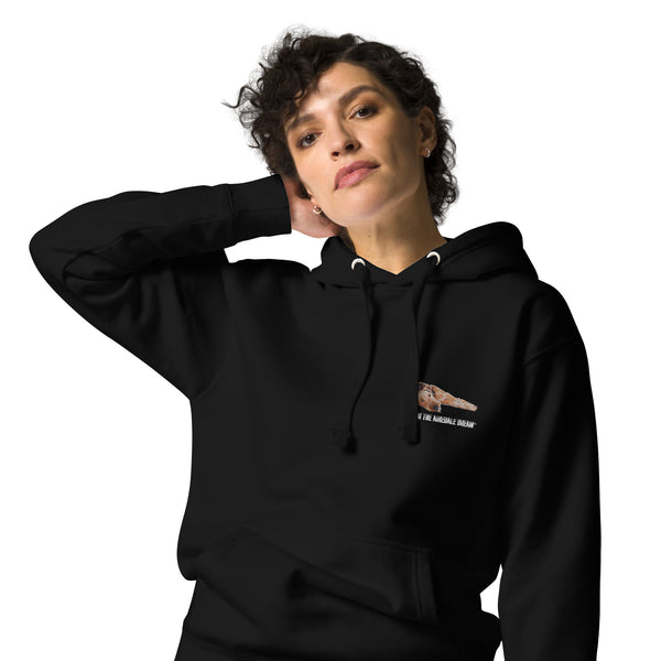 Living the Airedale Terrier Dream:Embroidered Unisex Premium Hoodie | Cotton Heritage M2580.