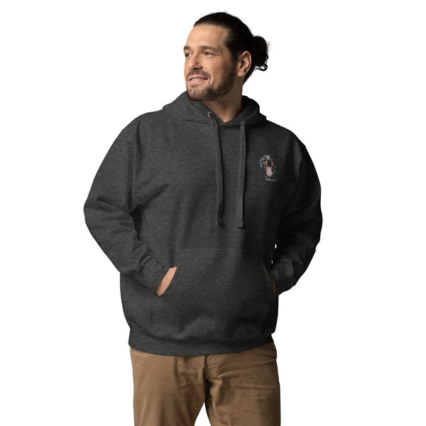 Doberman Embroidered Unisex Premium Hoodie | Cotton Heritage M2580.