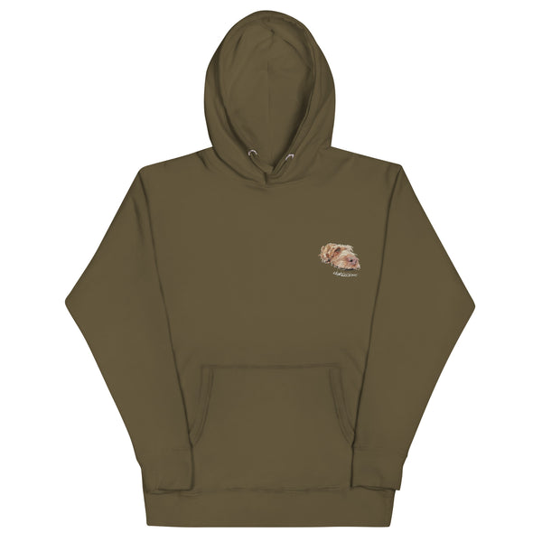 Unisex Wirehaired Vizsla Embroidered Unisex Premium Hoodie | Cotton Heritage M2580.