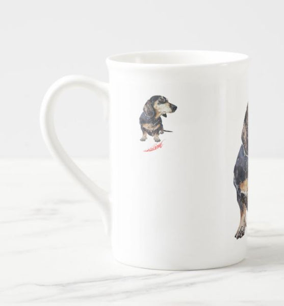 Black and Tan Dachshund Windsor fine bone china Mug 10 oz