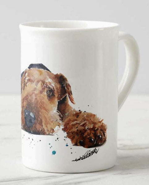 Airedale Terrier Windsor fine bone china Mug 10 oz