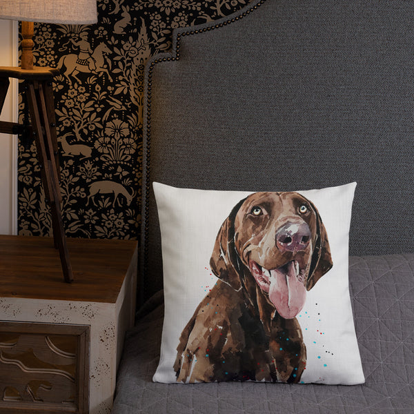 German Shorthaired Pointer Premium Pillow/GSP Cushion