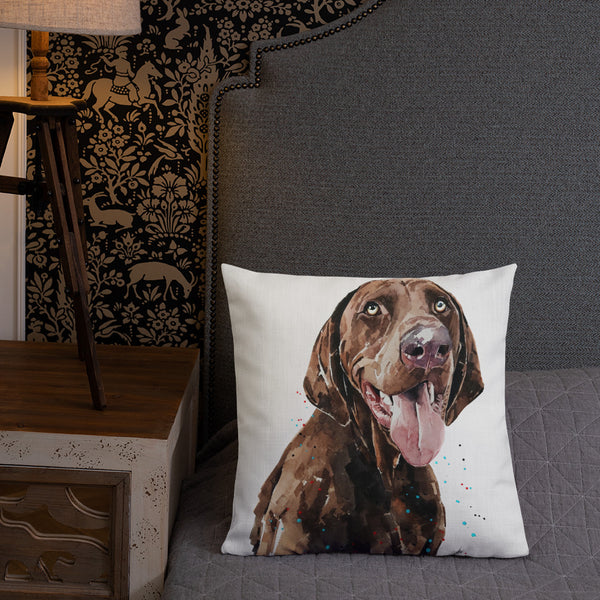 German Shorthaired Pointer Premium Pillow/GSP Cushion