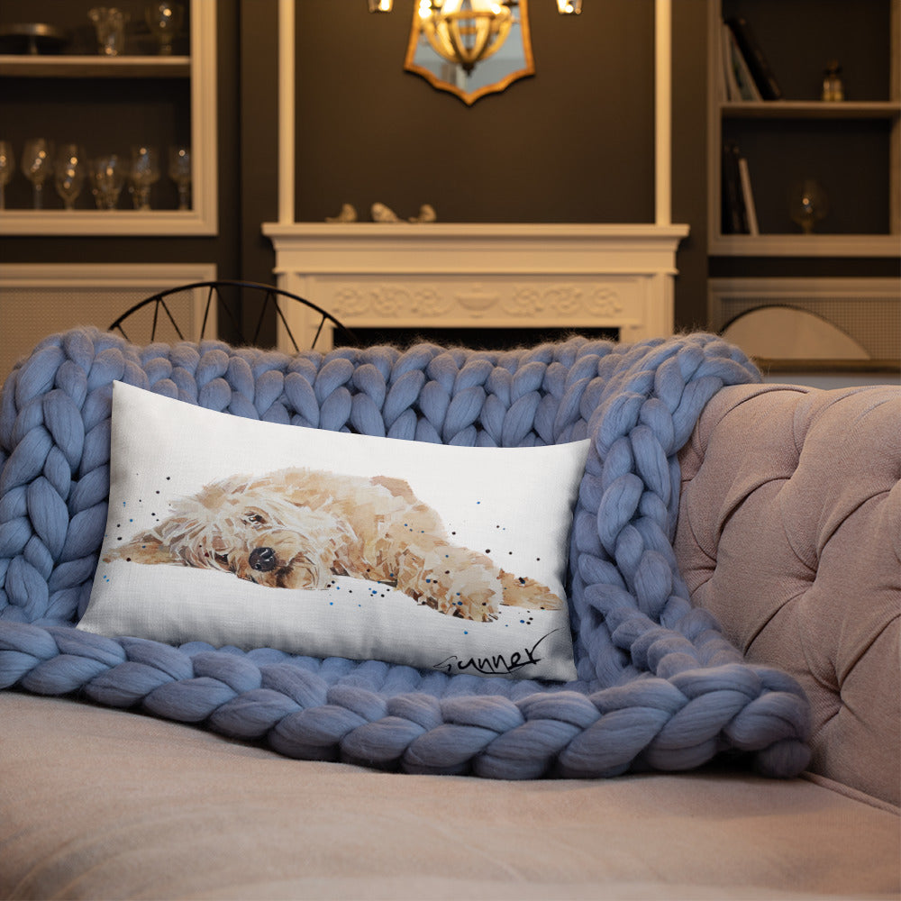 Goldendoodle Gunner Premium Pillow