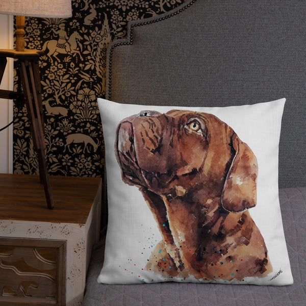 Dogue de Bordeaux Art Premium Pillow - Dogue de Bordeaux Cushion,DDB Pillow,DDB art cushion