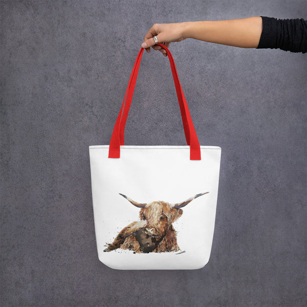 Highland Cow Art Tote bag