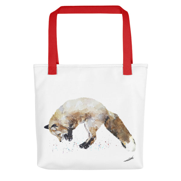 Fox Watercolour Art Tote bag