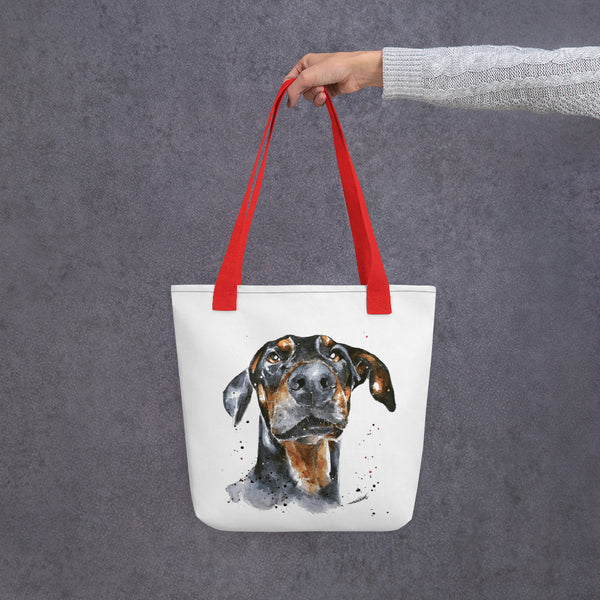 Doberman Art Tote bag