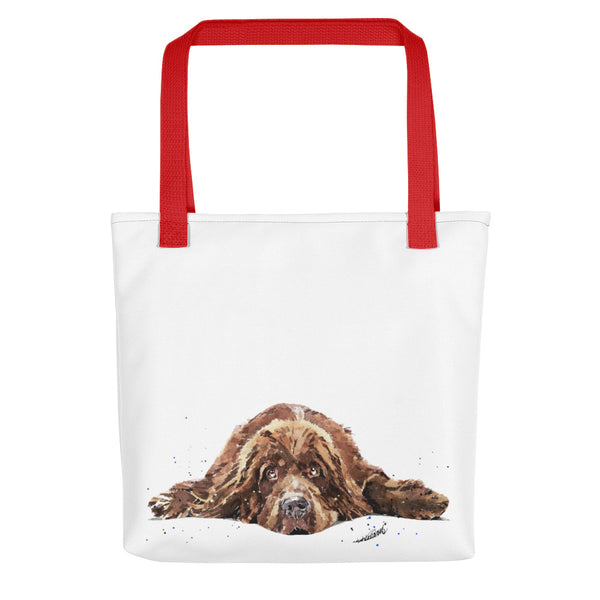Brown Newfoundland Art Tote Bag