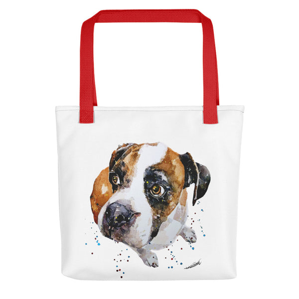 A Gentle Soul German Boxer Art Tote bag