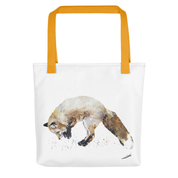 Fox Watercolour Art Tote bag