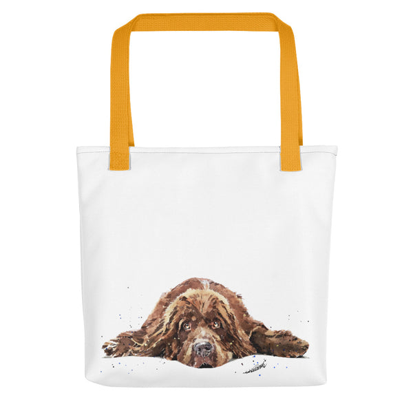 Brown Newfoundland Art Tote Bag