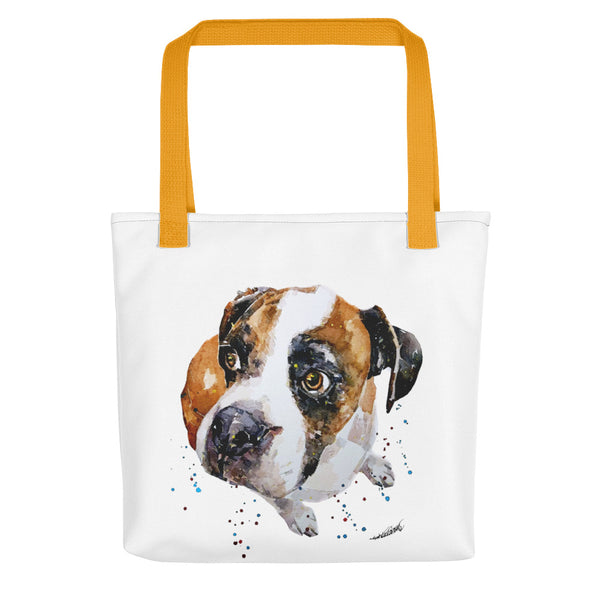A Gentle Soul German Boxer Art Tote bag