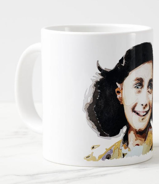 Anne Frank Art Large Ceramic Mug 15 oz