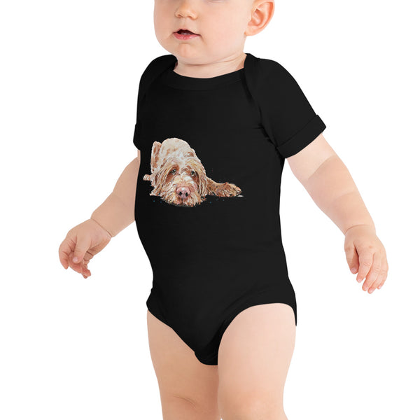 Wirehaired Vizsla Baby short sleeve one piece - Wirehaired Vizsla Baby Grow