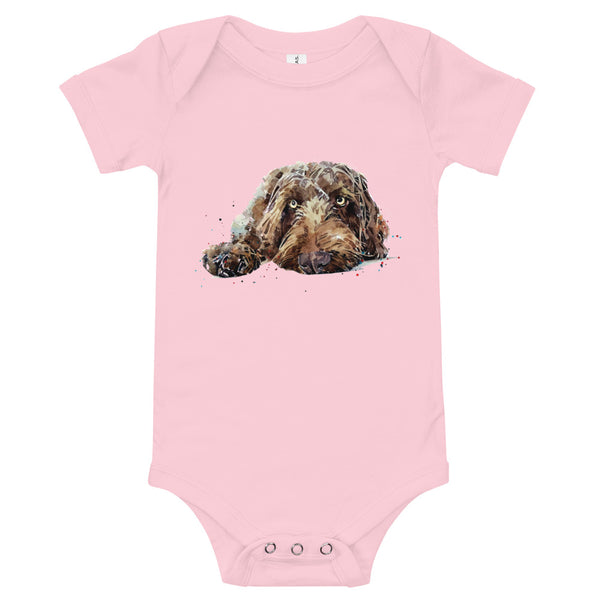 German Wirehaired Pointer Baby short sleeve one piece