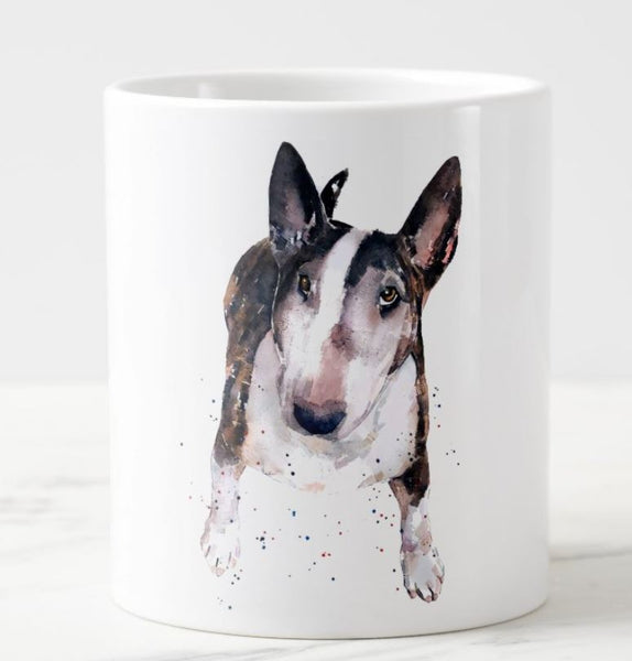 Bull Terrier Brindle Ceramic Mug 15 oz