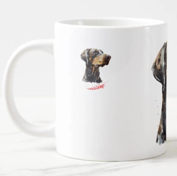 Brown Doberman Windsor fine bone china Mug 10 oz