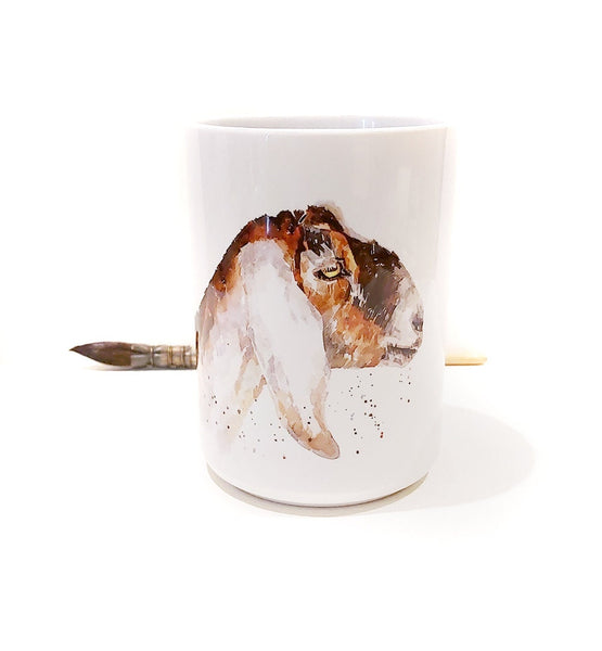 Large Nubian Goat Ceramic Mug 15 oz-  Nubian Goat Coffee Mug, Nubian Goat mug gift ,Goat Mug, Nubian Goat Mug