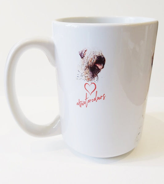 Large Wheaten Terrier 2 Ceramic Mug 15 oz-  Wheaten Terrier Coffee Mug, Wheaten Terrier mug gift ,Wheaten Terrier Mug