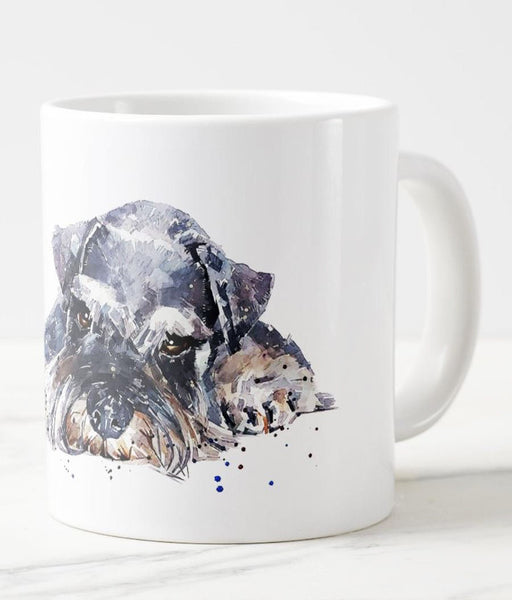 Large Schnauzer 4 Ceramic Mug 15 oz-  Schnauzer Coffee Mug, Schnauzer mug gift ,Schnauzer Mug