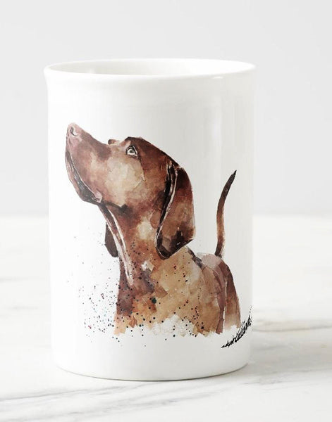 Windsor fine bone china Mug 10 oz-  Vizsla Coffee Mug, Vizsla mug gift ,Vizsla Mug,fine bone china Mug,Vizsla fine bone china Mug