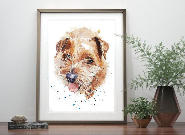Norfolk Terrier Smile Print - Watercolour.Norfolk Terrier art,Norfolk Terrier painting,Norfolk Terrier print,Norfolk Terrier wall art