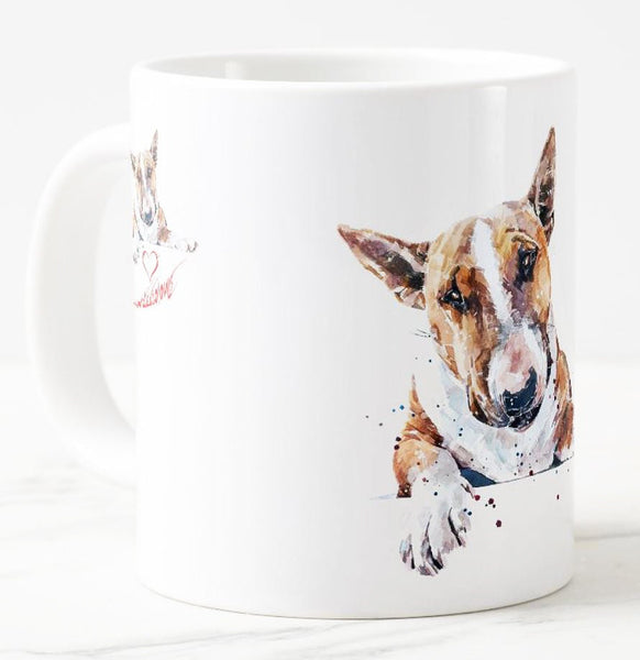 Bull Terrier 3 Ceramic Mug 15 oz- Bull Terrier Coffee Mug, Bull Terrier mug gift ,Bull Terrier Mug
