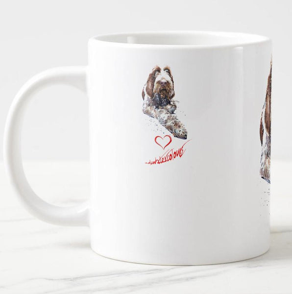 Large Spinone Italiano 3 Ceramic Mug 15 oz- Spinone Italiano Coffee Mug, Spinone Italiano mug gift,Spinone Italiano Mug,Spinone Italiano cup