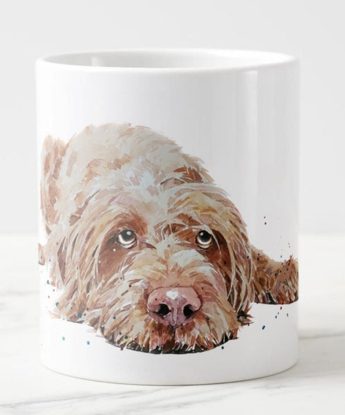 Large Wirehaired Vizsla 2 Ceramic Mug 15 oz-Wirehaired Vizsla Coffee Mug,Wirehaired Vizsla gift,Wirehaired Vizsla Mug,Wire haired Vizsla Mug