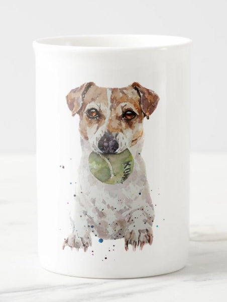 Jack Russell playtime -  Windsor fine bone china Mug 10 oz-  Jack Russell Coffee Mug, Jack Russell mug gift ,Jack Russell Mug