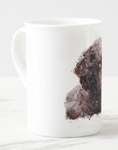 Chocolate Cockapoo "I Spy" - Windsor fine bone china Mug 10oz-Chocolate Cockapoo Coffee Mug,Cockapoo mug gift ,Cockapoo Cup,Cockapoo tea cup