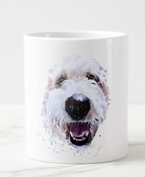 Large Goldendoodle Smile Ceramic Mug 15 oz-  Goldendoodle Coffee Mug, Goldendoodle  mug gift ,Goldendoodle tea cup