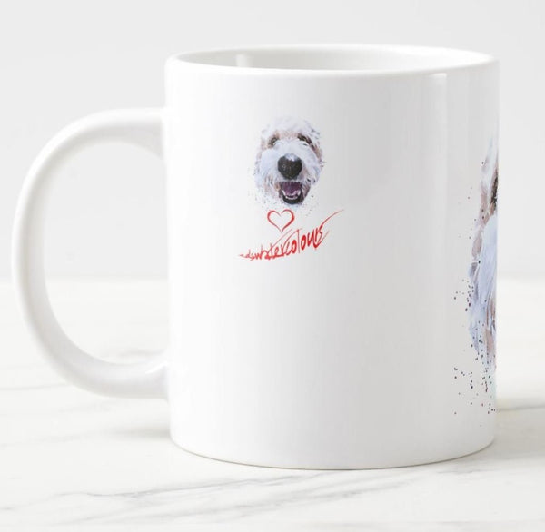Large Goldendoodle Smile Ceramic Mug 15 oz-  Goldendoodle Coffee Mug, Goldendoodle  mug gift ,Goldendoodle tea cup