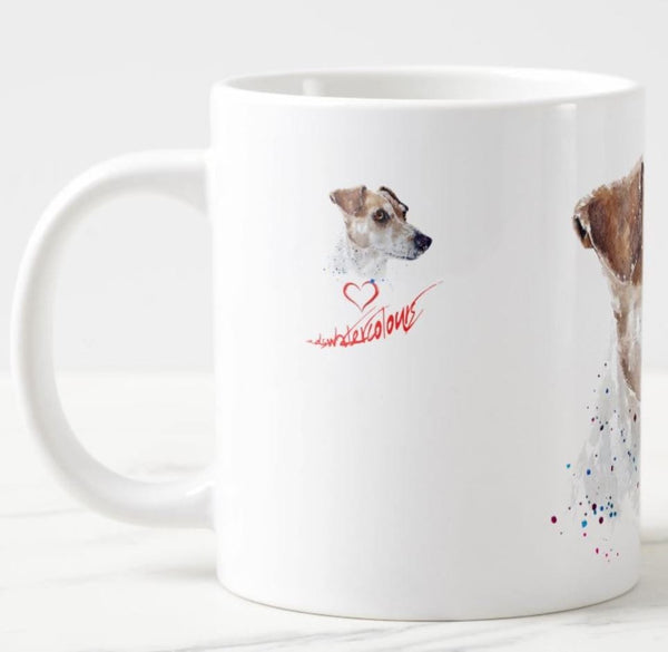 Jack Russell Terrier Ceramic Mug 15 oz- Jack Russell Terrier Coffee Mug, Jack Russell Terrier mug gift ,Jack Russell Terrier Mug