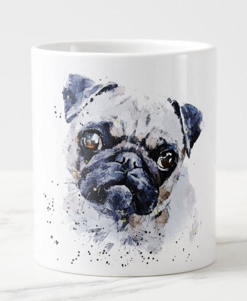 Pug Love Ceramic Mug 15 oz- Pug Coffee Mug, Pug mug gift ,Pug Mug,Pug Coffee Mug, Pug Tea Mug