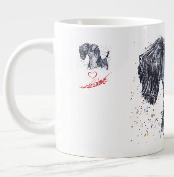 Large Kerry Blue Terrier Ceramic Mug 15 oz-  Kerry Blue Terrier  Coffee Mug, Kerry Blue Terrier  mug gift ,Kerry Blue Terrier Mug,KBT Mug.