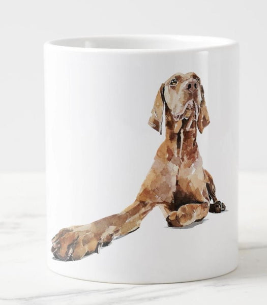 Large Vizsla 4 Ceramic Mug 15 oz-  Vizsla Coffee Mug, Vizsla mug gift ,Vizsla Mug