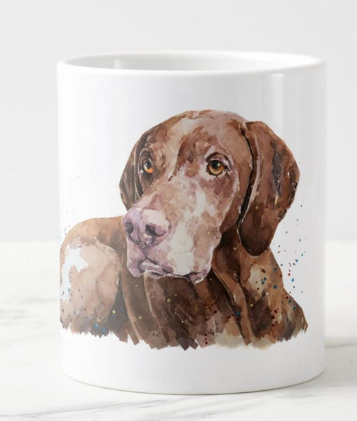 Large Vizsla 5 Ceramic Mug 15 oz-  Vizsla Coffee Mug, Vizsla mug gift ,Vizsla Mug