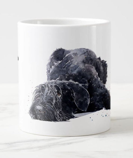Today was a good day Large Giant Schnauzer Ceramic Mug 15 oz-  Schnauzer Coffee Mug, Schnauzer mug gift ,Schnauzer Mug