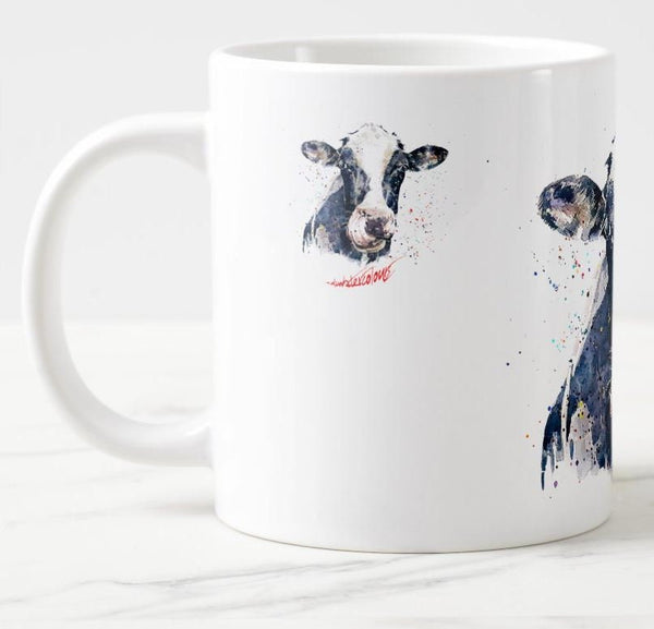 Dairy Cow Art Ceramic Mug 15 oz-   Cow Coffee Mug, Cow mug gift ,Cow Mug, Cow Mug